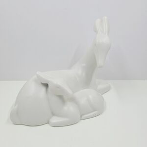 Gallery Originals Doe and Fawn Ceramic Figurine 1984